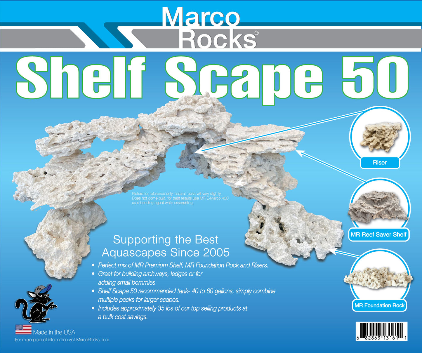 Shelf-Scape 50 Kit (40lb Box)